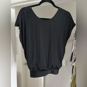 Anthropologie Elegant Black Women's Top with open back